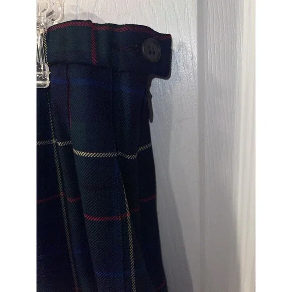 Pendleton Signature Pleated Skirt Womens Sz 14 Plaid Wool Tartan Preppy Academia - Picture 3 of 6